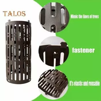 5 шт. защитный чехол для дерева, гибкий, блокирующийся, пластиковый, защитный, полое, расширяемое, защитное покрытие для дерева, защищающее от животных зелёный