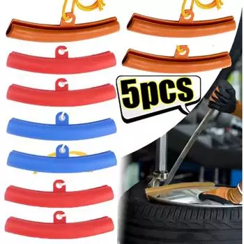 5 шт. защитный кожух для обода колеса автомобиля, красный защитный кожух для обода колеса велосипеда, защитный кожух для шиномонтажного станка, универсальный защитный инструмент для замены шин 1pcs orange
