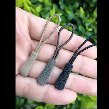 5 шт. застежка-молния Edc тянет концы веревки с застежкой-молнией и пряжкой для сумок для одежды