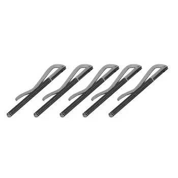 5 шт. зажим для денег из гальванизированной стали с высокой твердостью, пружина 80 мм для кожаного кошелька, черный