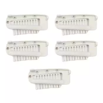 5 шт. Зажим для парика с булавкой 10 зубцов Зажим-защелка для наращивания волос Сверхпрочный металлический Невидимая расческа для фиксации парика Зажим для фиксации чунни/дупатты