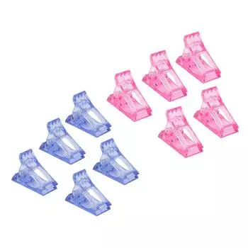 5 шт. зажим для типсов профессиональный акриловый домашний салон портативный зажим для наращивания ногтей инструмент для дизайна ногтей Pink