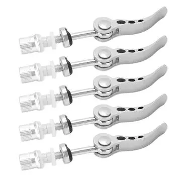 5 шт. зажимов для подседельного штыря, быстросъемные, из алюминиевого сплава, прочные, фиксированные, универсальные серебряный