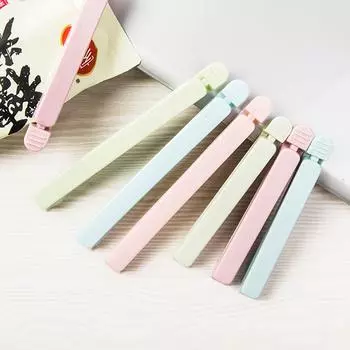 5 шт. зажимы для пакетов многоразовые стяжки пластиковые для хранения герметизация холодильник морозильник еда свежая s