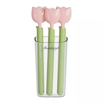 5 шт., зажимы для пищевых пакетов, в форме тюльпана, влагостойкие уплотнительные зажимы, уплотнитель для хранения закусок, кухонный инструмент для холодильника розовый