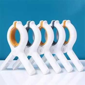 5 шт. зажимы для пляжных полотенец Нескользящие зажимы для полотенец для шезлонгов большие пластиковые прищепки для полотенец для шезлонгов 5Pcs синий