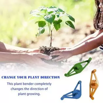 5 шт., зажимы для поддержки стебля растения, регулируемый Бендер для растений, компактный размер, портативные универсальные зажимы для дрессировки растений, аксессуары зелёный
