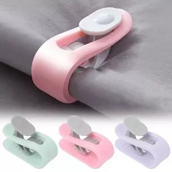 5 шт., зажимы для пуховых одеял, нескользящий держатель, зажимы для одеяла, фиксатор простыни, прищепки для одежды для сна, застежка для чехла розовый