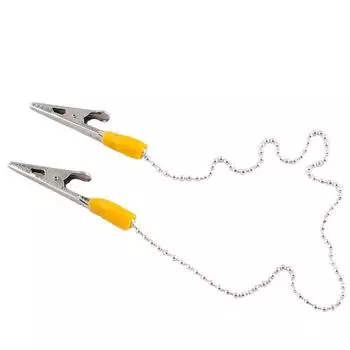 5 шт., зажимы для стоматологических нагрудников, держатель для салфеток, гибкая шариковая цепочка