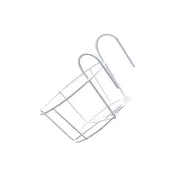 5 шт. железные перила для цветочной стойки, место для подвесной корзины, полка, ограждение, держатель для горшка для балкона, для помещений, черный цвет белый