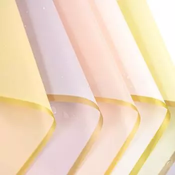 5 шт. Золотая кромка упаковочная бумага для цветов водонепроницаемый букет подарочный упаковочный материал свадьба день рождения вечеринка DIY украшения принадлежности синий