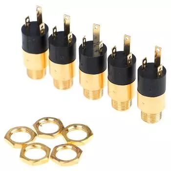 5 шт. золото Pj392 3,5 мм стерео женский аудио разъем для наушников разъем золотой