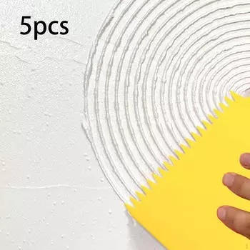 5 шт. зубчатый шпатель для нанесения клея легкий маленький зубчатый шпатель для эпоксидной шпатлевки Triangle