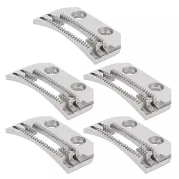 5 шт. зубцов для подачи нити швейной машины игольная пластина универсальная EShaped мелкие зубцы двухрядные