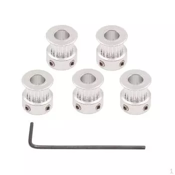 5 штук, 16 шестерен с диаметром отверстия в мм и шкивом