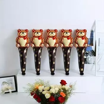 5 штук, 23,6-дюймовые надувные алюминиевые пленочные ручные палочки в форме сердца, воздушные шары для украшения дня рождения, воздушные шары для украшения свадьбы