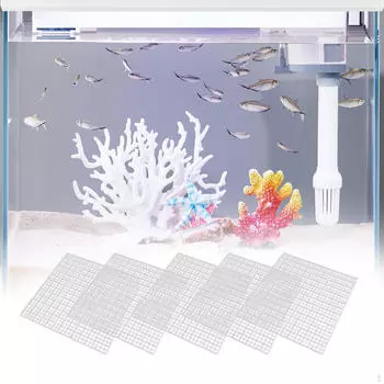 5 штук Аквариумные разделители Крышки Доски для нижнего фильтра Разделительные сетки Листы Многоцелевого использования чёрный