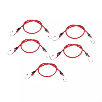 5 штук эластичных тросов с крючками для крепления на заднее сиденье велосипеда, разноцветные резиновые эластичные стяжки 40cm Length