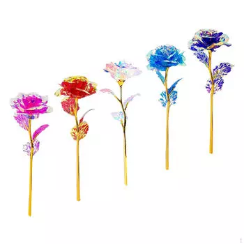 5 штук подарок на день Святого Валентина искусственные цветочные розы красочные длиной 10 дюймов для подруги, жены, мамы Style A