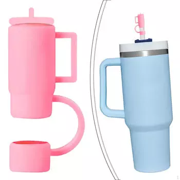 5 штук силиконовые чехлы для трубочек аксессуары для чашек удобные 30 40 унций симпатичные розовый