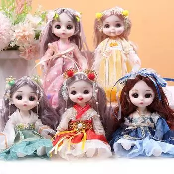 5 штук сменных кукольных игрушек подарочный набор изысканные подарочные игрушки принцессы 17cm set/bag