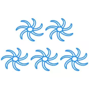 5# Silicone Flexible Helmet Inner Breathable Liner Bike Helmet Accessories (Blue