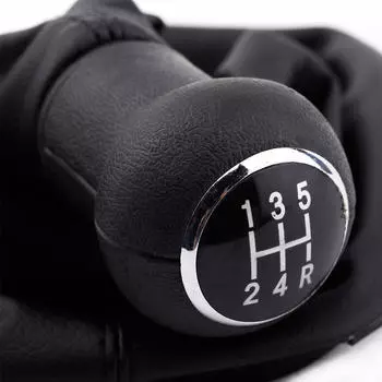 5-скоростная ручка переключения передач Gaitor Boot черная искусственная кожа для VW Passat B5 Volkswagen чёрный