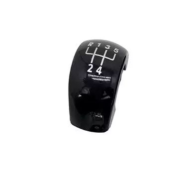 5-скоростная ручка переключения передач, кнопка-кнопка, крышка, пластиковый хром, черный, серебристый цвет для Skoda Octavia MK2 II (04-08), II ФЛ (08-11)