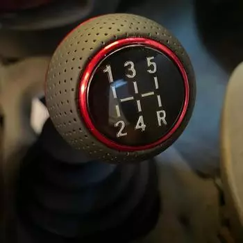 5-скоростная универсальная автомобильная ручка переключения передач для механической коробки передач, кожаная и алюминиевая основа, заменяет оригинальную автомобильную ручку напрямую