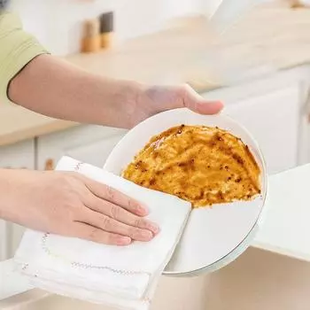 5 слоев кухонной специальной салфетки для мытья посуды, антипригарное масловпитывающее полотенце из чистой хлопковой пряжи, салфетка, тряпка, инструмент для чистки 10pcs