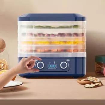 5-слойная интеллектуальная сушилка для фруктов, овощей, мяса, сушеных закусок для домашних животных, долговечная термостатическая сушилка для продуктов