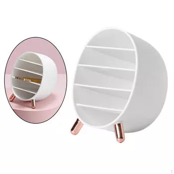 5-слойный органайзер для аксессуаров для макияжа, коробка для демонстрации ювелирных изделий белый