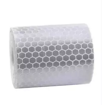 5 см * 100 см светоотражающая лента для автомобиля, предупреждающая о безопасности, наклейка для украшения автомобиля, защитная светоотражающая лента, пленка для авто и мотоцикла 5cm*1M-white,1pc