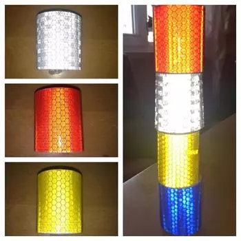 5 см * 100 см светоотражающие наклейки для автомобиля, предупреждающая лента, декоративная пленка для грузовиков, мотоциклов, детских автомобилей, светоотражающая полоса флуоресцентный желтый