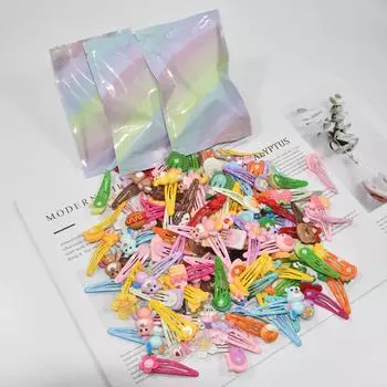 5 см/1,96 дюйма 10 шт./пакет милые мультяшные BB заколки для волос слепая сумка приятно удивленный боковой зажим для девочек подарки