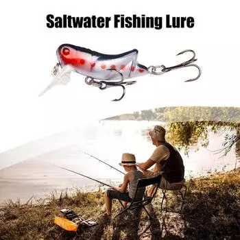 5 см/3,5 г приманка для ловли саранчи с острыми крючками, реалистичная бионическая верхняя вода, искусственный кузнечик, жесткая приманка, пресноводные аксессуары для морской рыбалки B