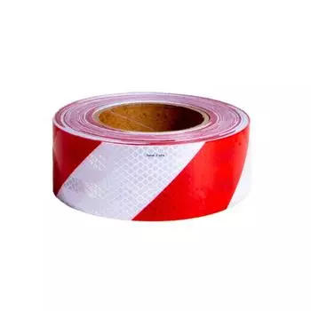 5 см*5 м бело-красная ретро светоотражающая пленка микропризма твил отражающая лента водонепроницаемая клейкая виниловая защитная светоотражающая наклейка для автомобиля красный