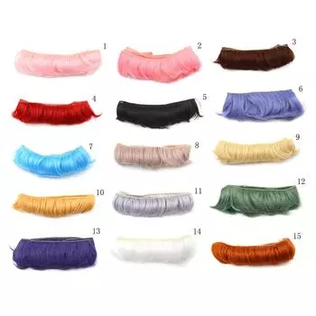 5 см кукла с бахромой из натуральных волос, парики «сделай сам» для BJD SD, кукла ручной работы, парики для кукол A3