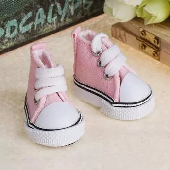 5 см кукольная обувь, аксессуары, холст, модные летние игрушки, мини-кеды, джинсовые сапоги розовый