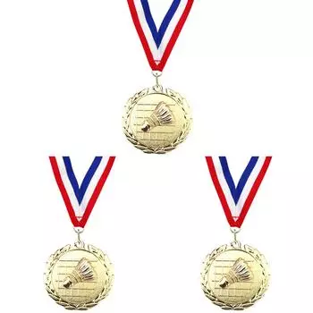 5 см медаль по бадминтону золотая/серебряная/бронзовая медаль за вечеринку (Золото)