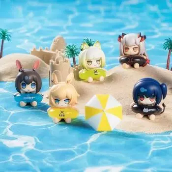 5 см высота Arknights Beach Party фигурка/модель мягкие игрушки: Скади, Кальцит, Амия, Гифт Designated item - Scati