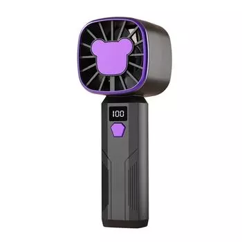 5 Speed Adjustable High-speed Mini Fan With Display Screen Small Electric Fan Handheld Fan Summer