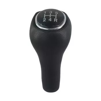 5-Speed Gear Knob 5-speed Gear Knob Enhanced Style Modern Appearance Premium Black Chrome Vehicle Interior Upgrade CHINA