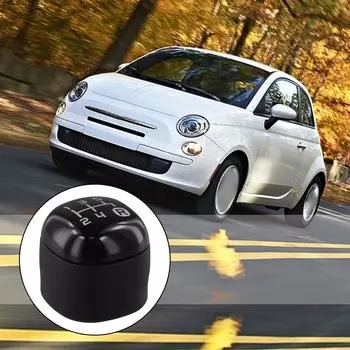 5-Speed Gear Knob Black Gear Knob Enhanced Grip For Fiat Panda From 2012