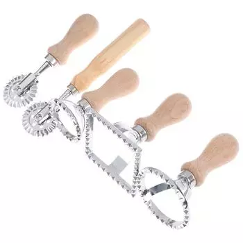 5 стилей макаронных изделий, ручная машина для резки, тисненый гаджет для торта с тиснением клецок 6.3*10.2cm