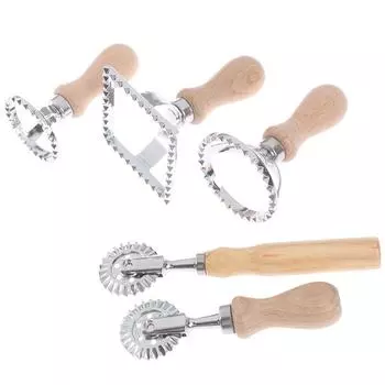 5 стилей макаронных изделий, ручная машина для резки, тисненый гаджет для торта с тиснением клецок B