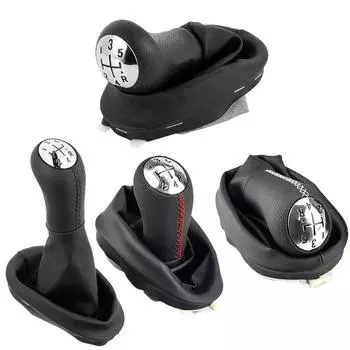 5-ступенчатая кожаная ручка переключения передач, чехол для рычага переключения передач для Renault Clio 2 II Megane 2 II Kangoo, новые аксессуары для салона автомобиля