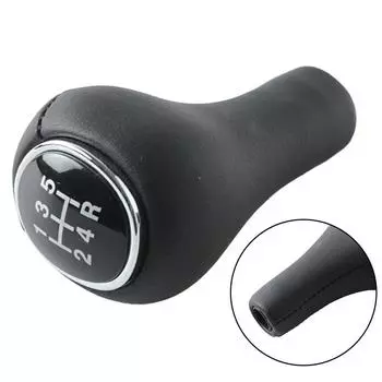 5-ступенчатая ручка переключения передач, головка переключения передач для FORD FOCUS 1 I MK1 1998-2004, кожаная ручка переключения передач, детали, аксессуары для салона автомобиля CHINA