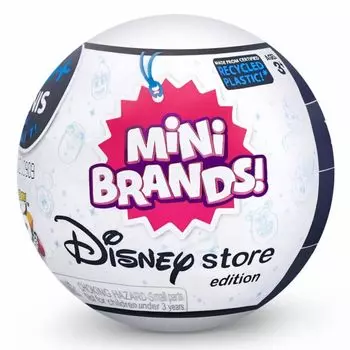 5 сюрпризов Мини-брендов Disney Store Limited Edition Series 1 Capsule Toy Collection (3 капсулы) белый