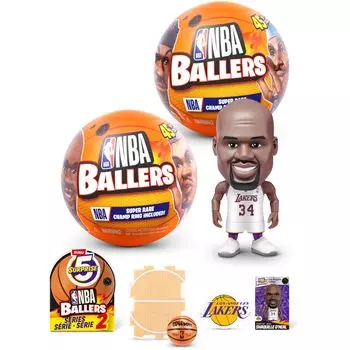 5 сюрпризов NBA Серия ZURU Распаковка Мальчики Коллекция Баскетболистов, 2, (2 капсулы)